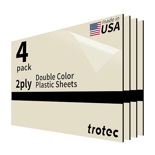 Trotec TroLase | 12"x20"x1/16", Guillotine | Made in USA by TrotecEngravingSupplies