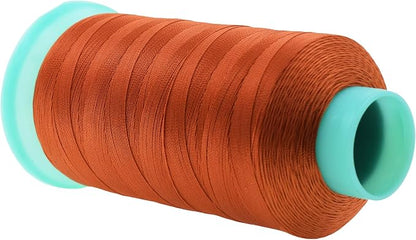 Mandala Crafts Bonded Nylon Thread Burnt Orange Heavy Duty Sewing Threads - Image 2
