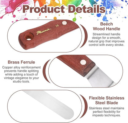 MECCANIXITY Pack of 1 Large Palette Knife No.16, 11.8" Long Palette Knives - Image 3