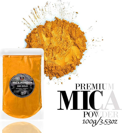 24K Gold Mica Powder Epoxy Resin, 100g/3.5oz Sealed Bag – TECHAROOZ Color - Image 4
