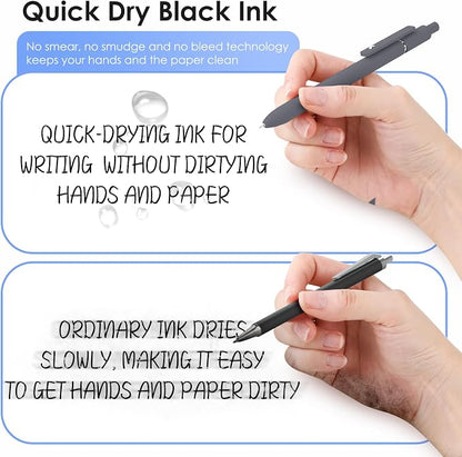 12PCS Gel Pens Black Ink Fine Point Pens - Image 3
