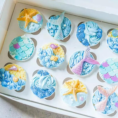 4 PCS Marine Theme Fondant Silicone Mold Hippocampus Turtle octopus Shape DIY - Image 6