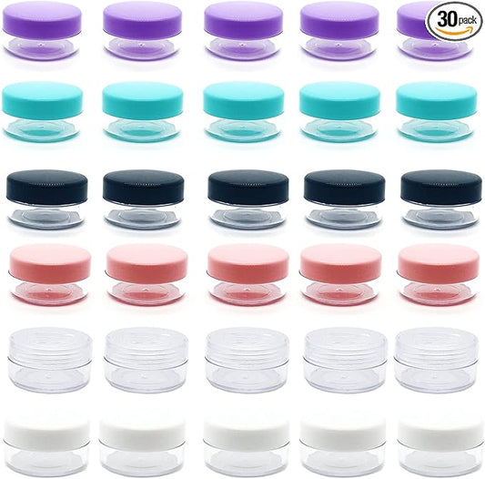 30 Pcs Sample Containers, 10 Gram Mini Sample Jars by MYYZMY