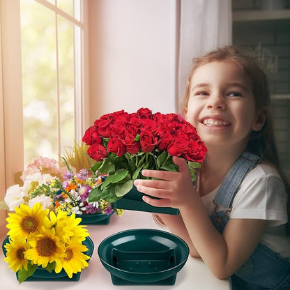 Karenhi 12 Pcs Floral Supplies Green Bowls - Image 5