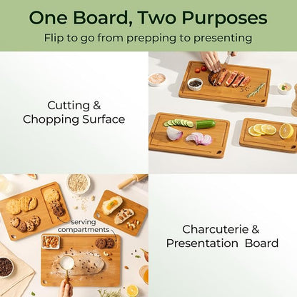 Bamboo Cutting Board, Durable Wood Cutting Boards - Image 3