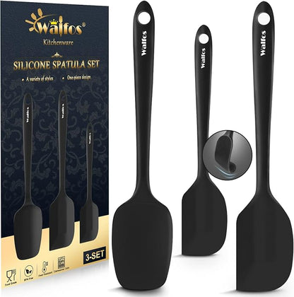 Walfos Mini Silicone Spatula Set of 3（600°F), Heat Resistant small Kitchen by Walfos