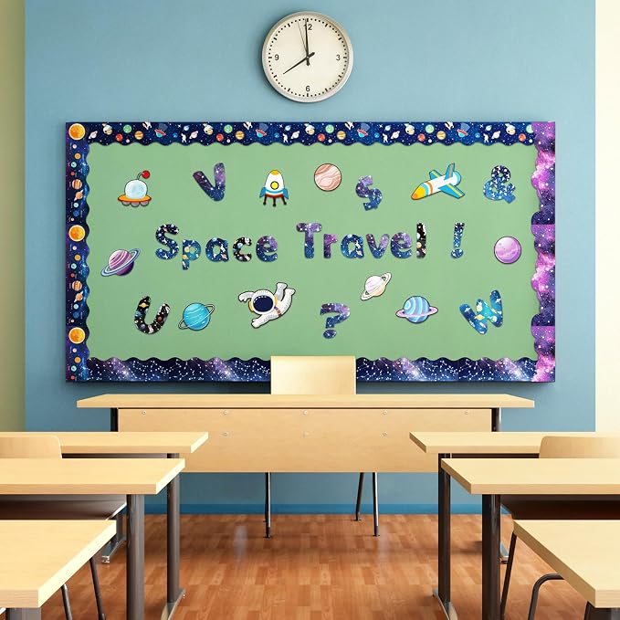 221 Pcs Bulletin Board Letters Round Alphabet Number Punctuation Symbol Combo - Image 7