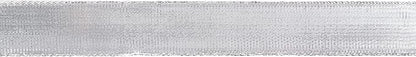 MEEDEE Silver Wired Woven Metallic Ribbon - Image 7