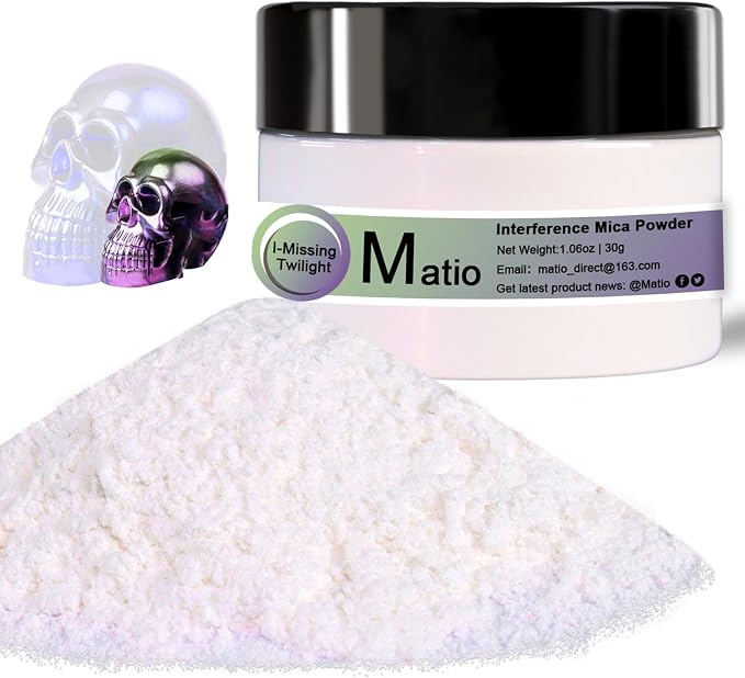Matio Interference Mica Powder, 1.06oz/ 30g Missing Twilight Chrome Powder by Matio