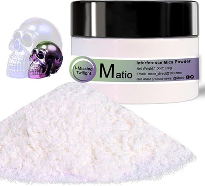 Matio Interference Mica Powder, 1.06oz/ 30g Missing Twilight Chrome Powder by Matio
