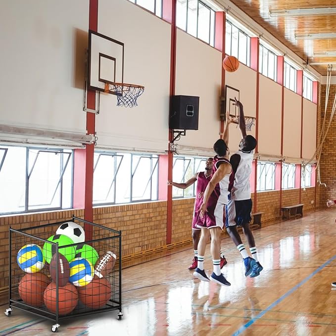Ball Storage - 22.83" Basketball Cart - Image 6