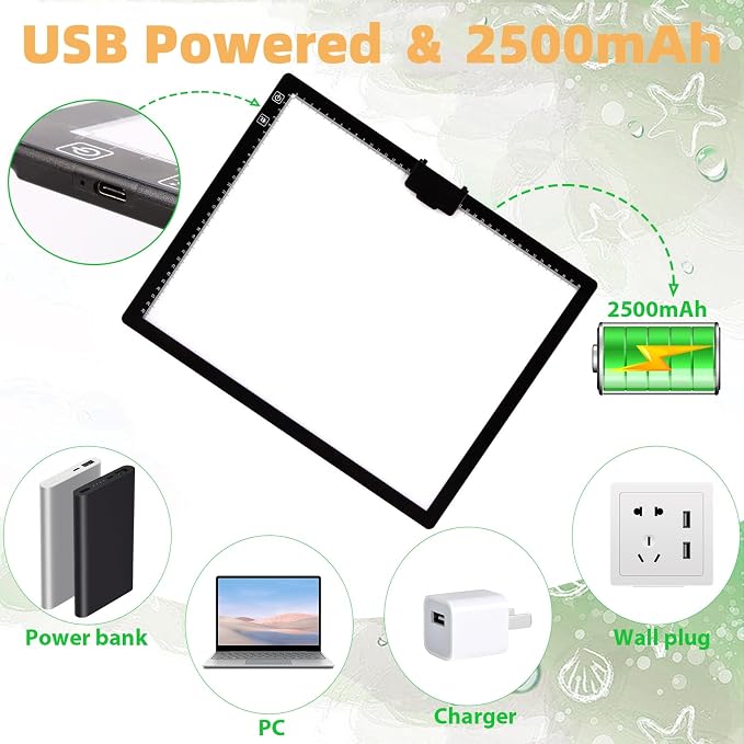 HIUKCOLED Rechargeable A3 Light Pad - Image 5