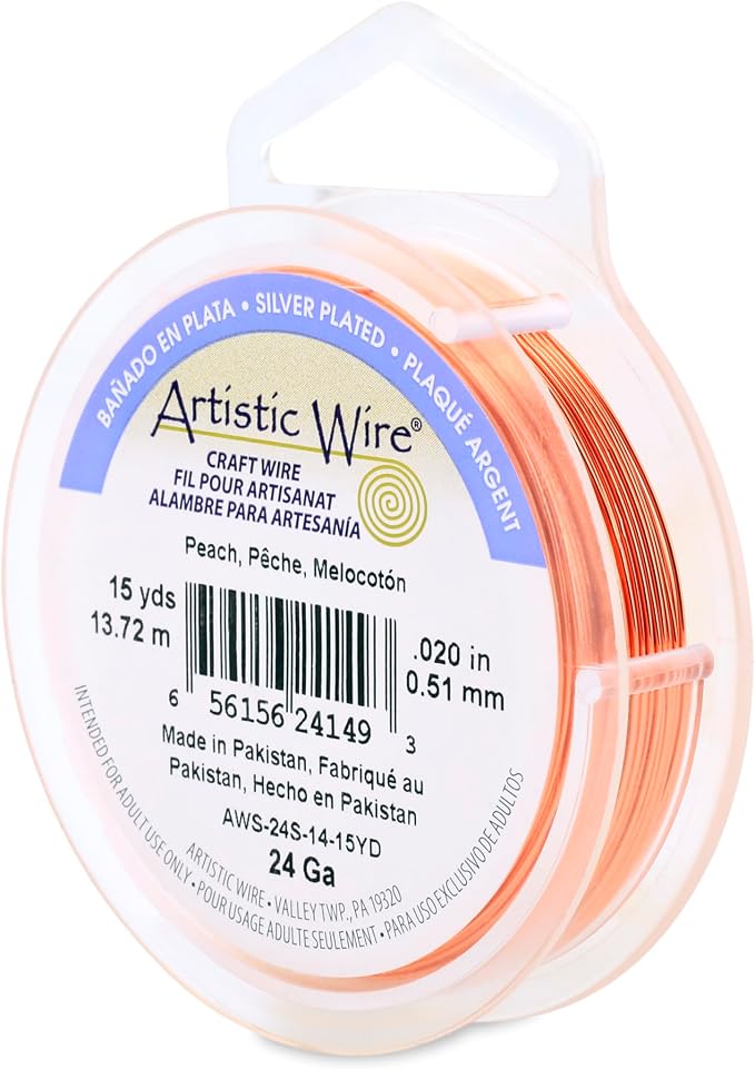 Artistic Wire, 22 Gauge Silver Plated Tarnish Resistant Colored Copper Craft by ArtisticWire