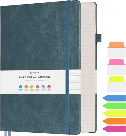 College Ruled Notebook, Large B5 Lined Journal Notebook, 314 Numbered Pages by OFFIGIFT