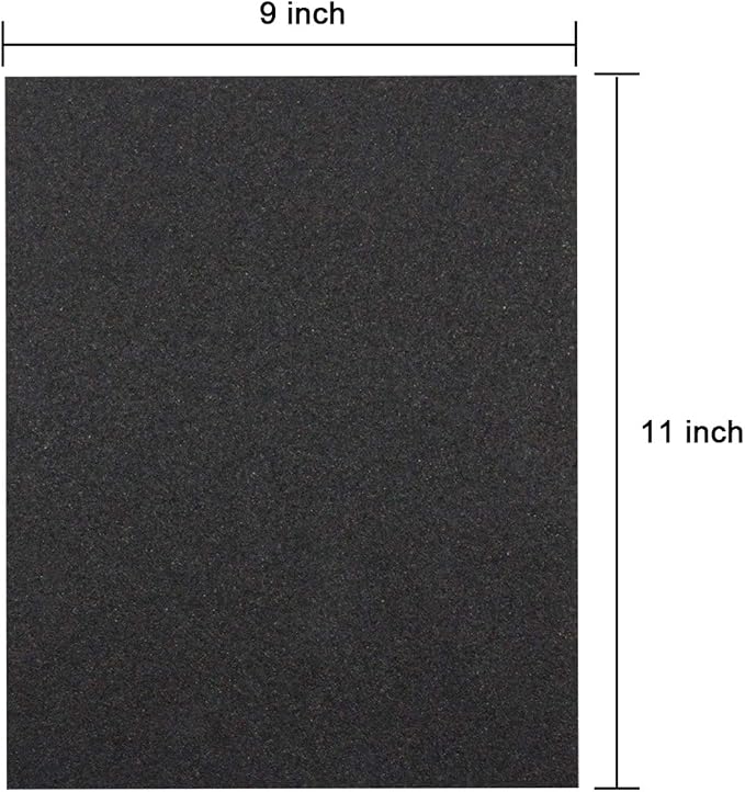 Sandpaper Sheets, 1000 Grit Dry Wet Sand Paper, 9 x 11 Inch, Silicon Carbide - Image 6