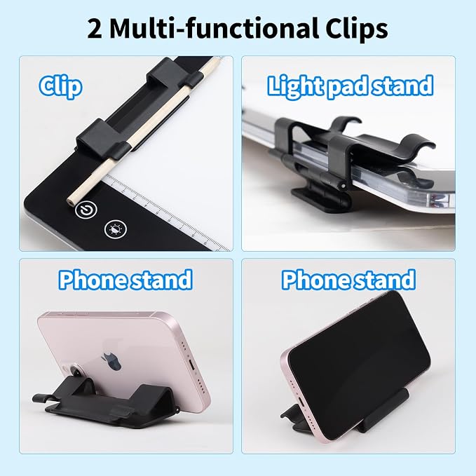 Rechargeable A2 Light Box, 3-Color Light LED Light Pad - Image 6