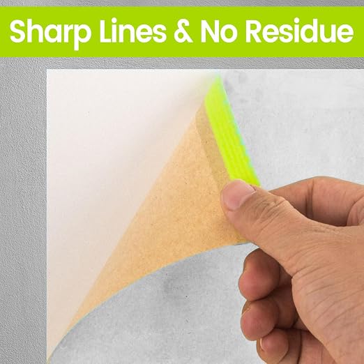 ADHES Pre-Taped Masking Paper for Painting, 3 Rolls 12 Inch x 50 Feet Tape and - Image 5