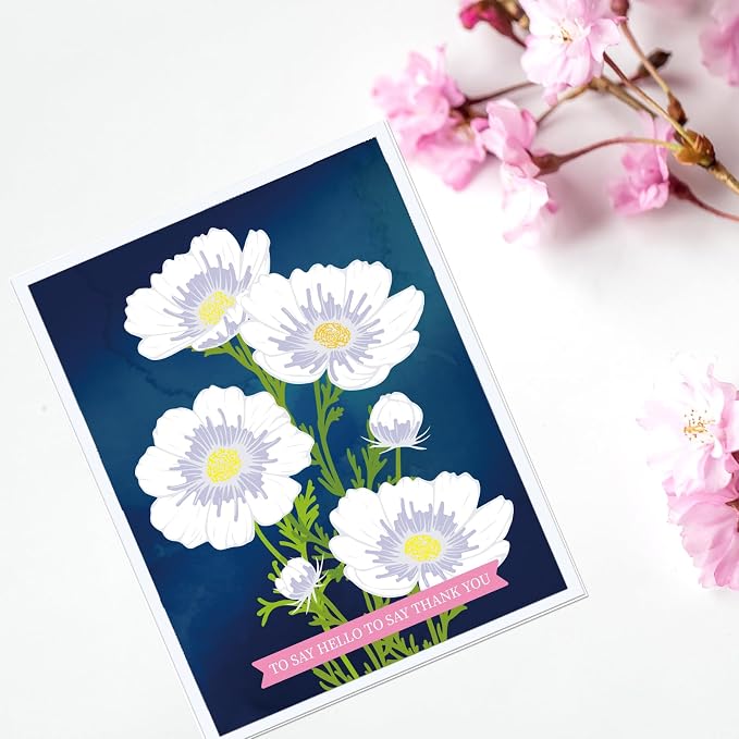 ORIGACH Realistic Cosmos Flower Layering Stencils Set - Image 5