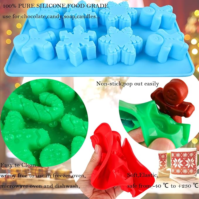 Christmas Silicone Molds Christmas Chocolate Molds Candy Molds - Image 7