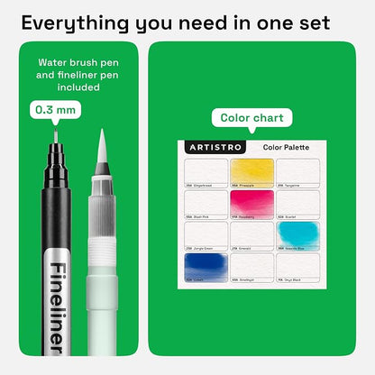 ARTISTRO 12 Watercolor Markers - Image 6