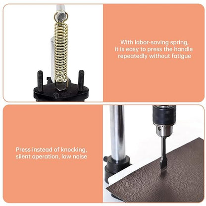 Leather Hole Puncher Hand Punching Machine Manual Press Puncher Punch Tools - Image 6