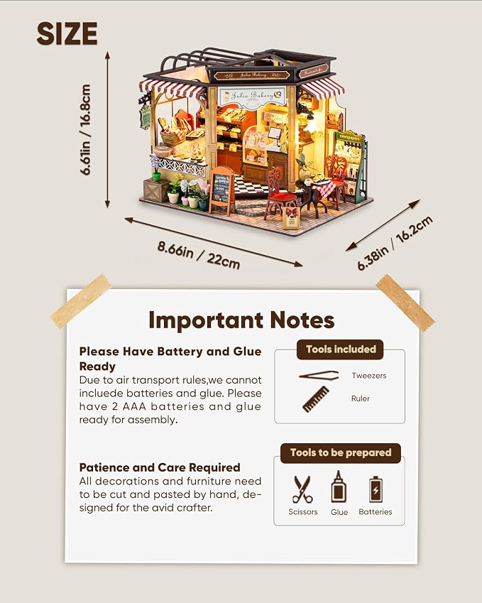 DIY Miniature House Kit, DIY Dollhouse Kit - Image 3