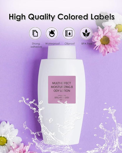 iEager Purple Square Thermal Label Stickers, 500 Sheets/Roll - Image 3