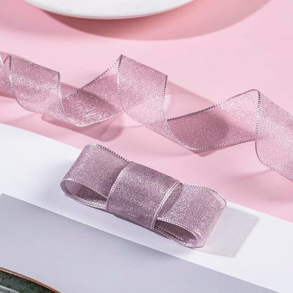 1 Inch Wide Sheer Chiffon Ribbon - Image 4