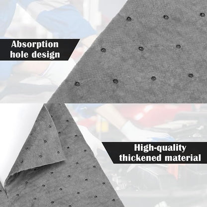 80 Pcs Oil Absorbent Pads, 9.8×13 Inch High Absorbency Absorbent Mats, Water - Image 4