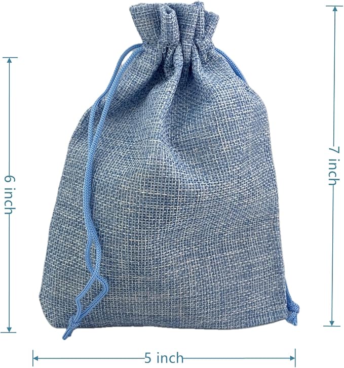 Palmhomee Pack of 25 Burlap Gift Bags - Image 3