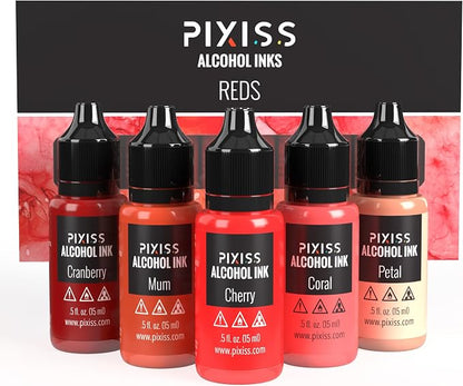 Pixiss Red Alcohol Ink Set by PIXISS