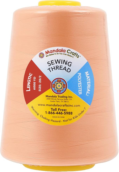 Mandala Crafts 4 Pack of Serger Threads Cones Spools - Image 4