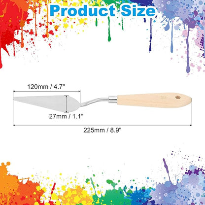 PATIKIL Art Spatula, No.15 27mm Stainless Steel Flexible Palette Knife Painting - Image 2