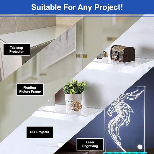 Duco USA-Made Clear Cast Acrylic Sheet 1/8 Inch Thick 24" x 36" - Image 6