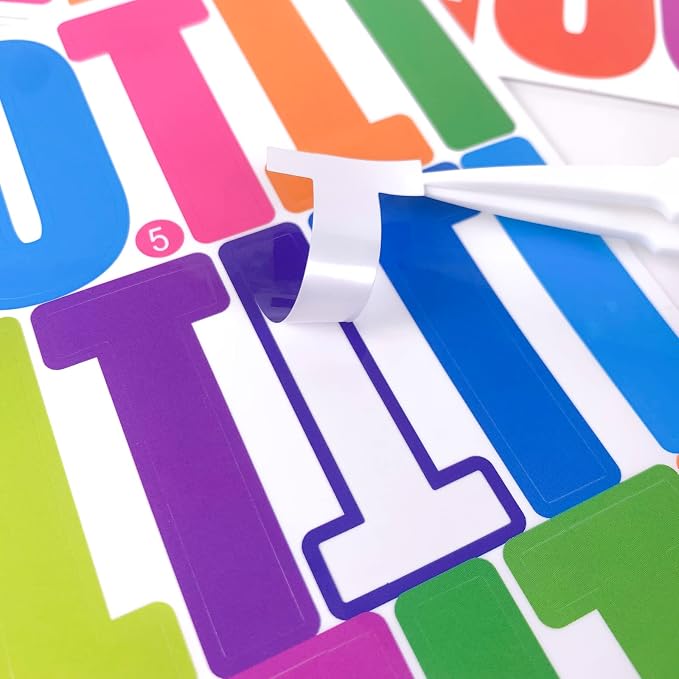 318Pcs 2inch Vinyl Letter & Numbers Stickers, Large Stick on Alphabet - Image 7