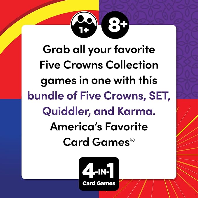 PlayMonster Five Crowns 4 Pack Bundle Card Games - Image 3