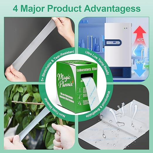 BM-PSF-992 Laboratory Film, Lab Sealing Film, Plastic Film, 1.2” x 591” - Image 3