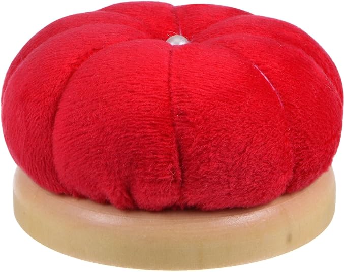 HARFINGTON Wooden Base Needle Pincushions Japanese Style Pin Cushions Round Pin by HARFINGTON
