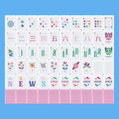 American Mahjong Set 160 Quality White Tiles American Mahjong Game Set by Gemscream