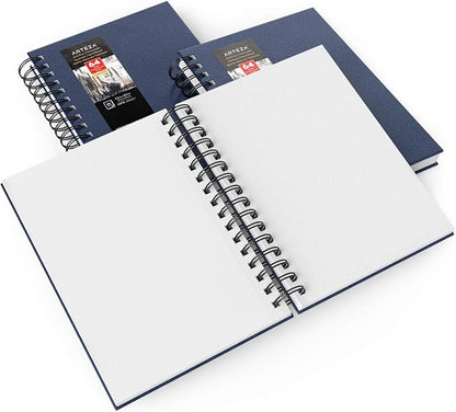 ARTEZA Watercolor Sketchbook Set, 64 Pages per Book, 5.5 x 8.5 Inches, - Image 4