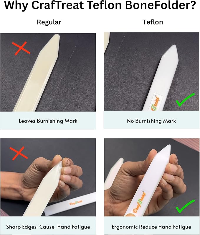 CrafTreat Large Teflon Bone Folder Tool - Image 9