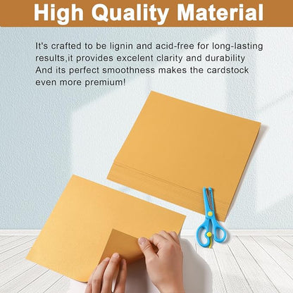40 Sheets Gold Shimmer Cardstock 8.5 x 11 Certificate Paper, 75lb Craft Paper - Image 4