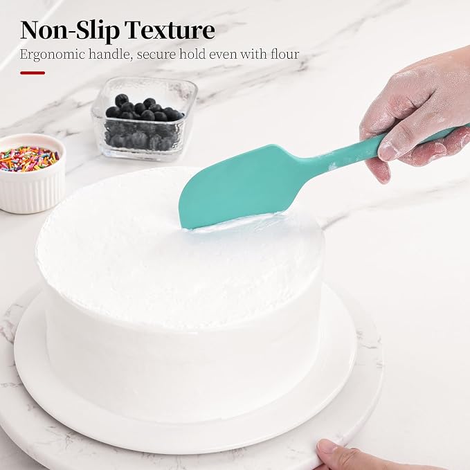600ºF Heat Resistant Spatulas, High Heat Food Safe Semless Kitchen Silicone - Image 8