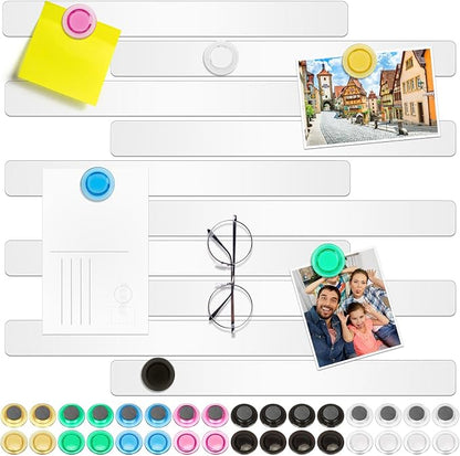 Wukong 10 Pack | 30x3cm Magnetic Stainless White Boards Strips, Adhesive by Wukong