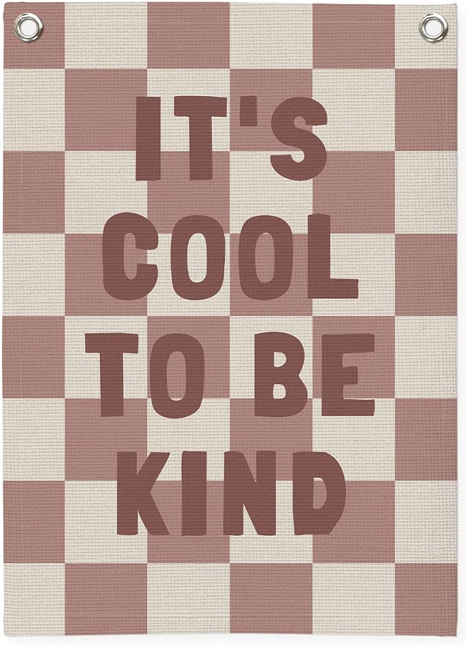 Kids Room Decor, It's Cool to Be Kind Banner by Unknown