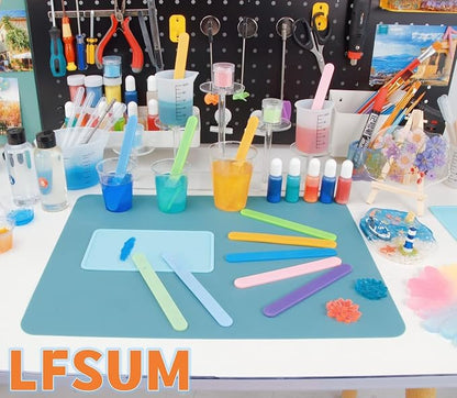 4 PCS Silicone Stir Sticks, Reusable Silicone Popsicle Sticks - Image 5