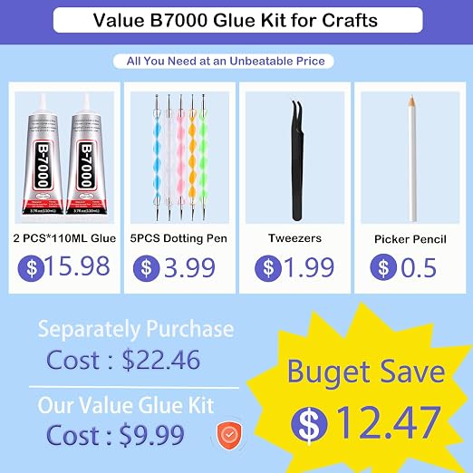 B7000 Adhesive Rhinestones Glue - Image 2