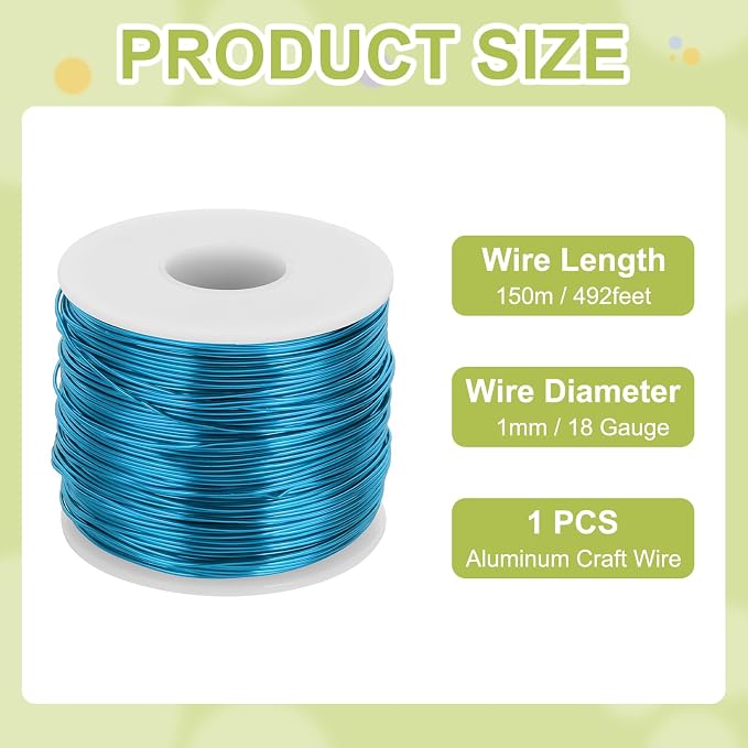 MECCANIXITY 18 Gauge Anodized Aluminum Craft Wire Bendable Bonsai Training Wire - Image 2