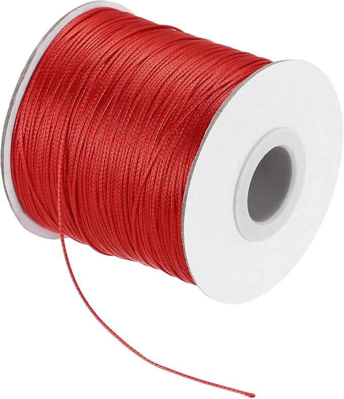 MECCANIXITY Waxed Cord 0.5mm Waxed Polyester Cord 175 Yard Wax String by MECCANIXITY