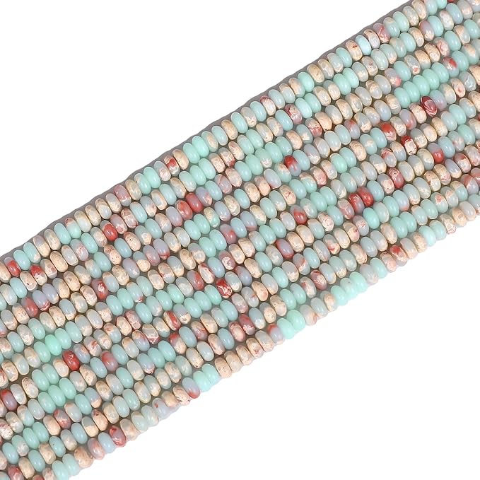 Natural Shoushan Disk Stone Beads 4x2mm 160pcs Rondelle Loose Semi Gemstone - Image 7